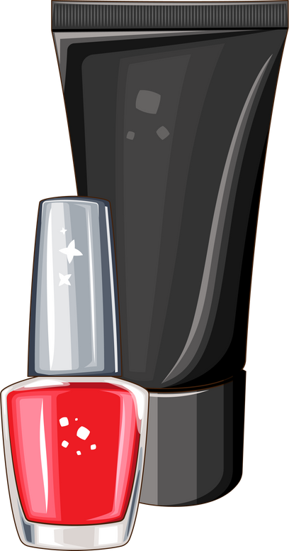 Nail industry logo design, female nail art