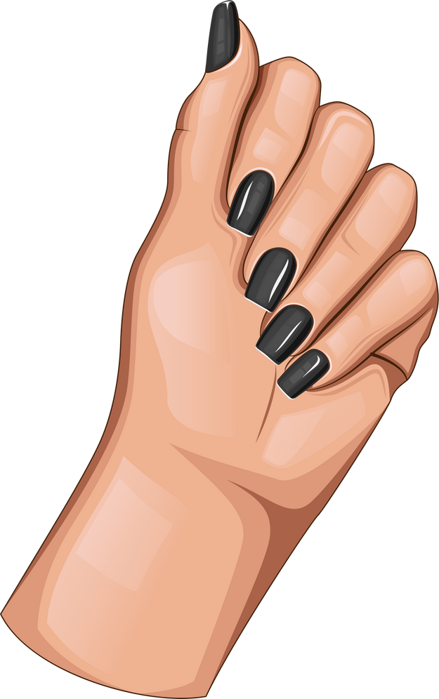 Nail industry logo design, female nail art, nail polish
